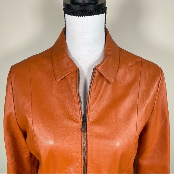 Vera Pelle Tan Brown Genuine Leather Jacket - Picture 6 of 6